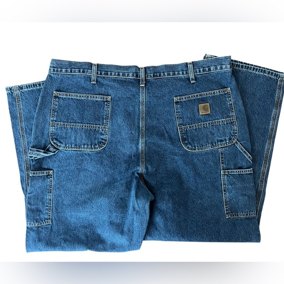 Carhartt Men's Carpenter Blue Jeans 44x32 - Picture 3 of 5